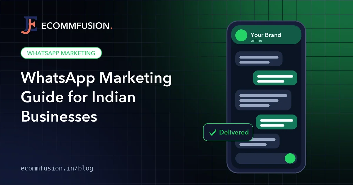 WhatsApp marketing guide cover: phone showing business chat messages